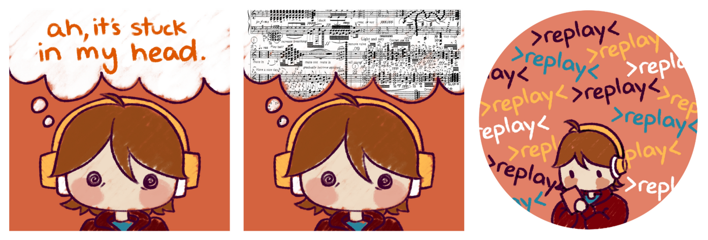 Stuck in My Head Lenticular CD Charm