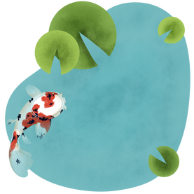 Koi Pond Sticky Note