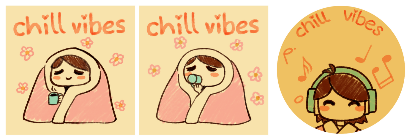 Chill Vibes Lenticular CD Charm