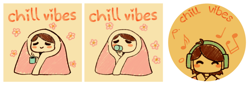 Chill Vibes Lenticular CD Charm