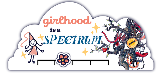 'Girlhood' Acrylic Sliding Pin