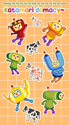 Katamari Damacy Sticker Sheet