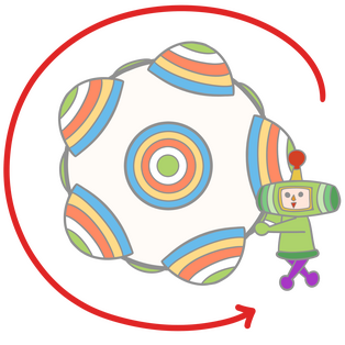 Katamari Damacy Spinning Pin