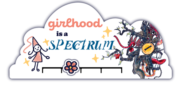 'Girlhood' Acrylic Sliding Pin
