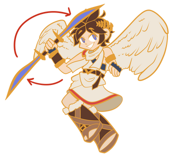 Pit Spinning Pin (Kid Icarus)