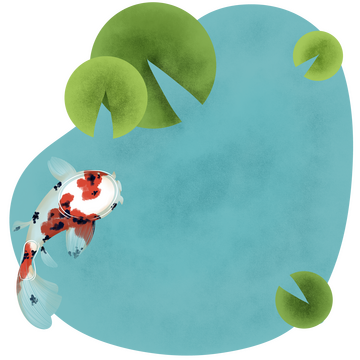Koi Pond Sticky Note
