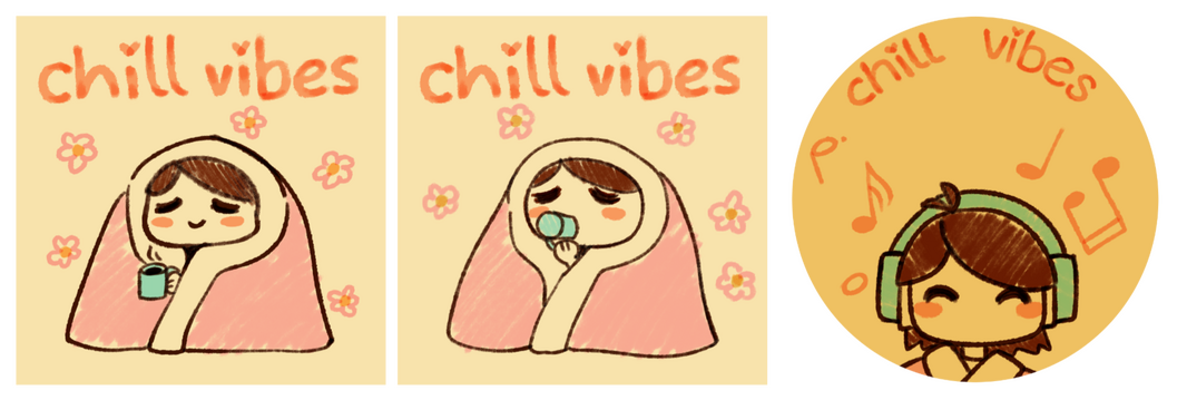 Chill Vibes Lenticular CD Charm