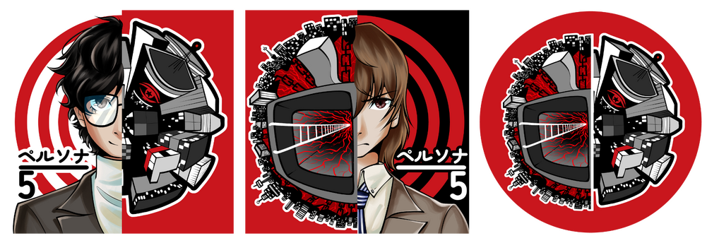 Persona 5 Lenticular CD Charm