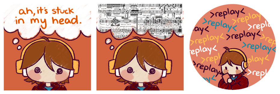 Stuck in My Head Lenticular CD Charm