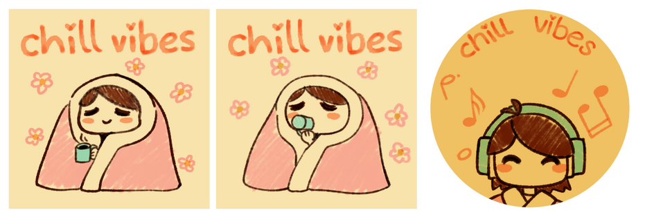 Chill Vibes Lenticular CD Charm